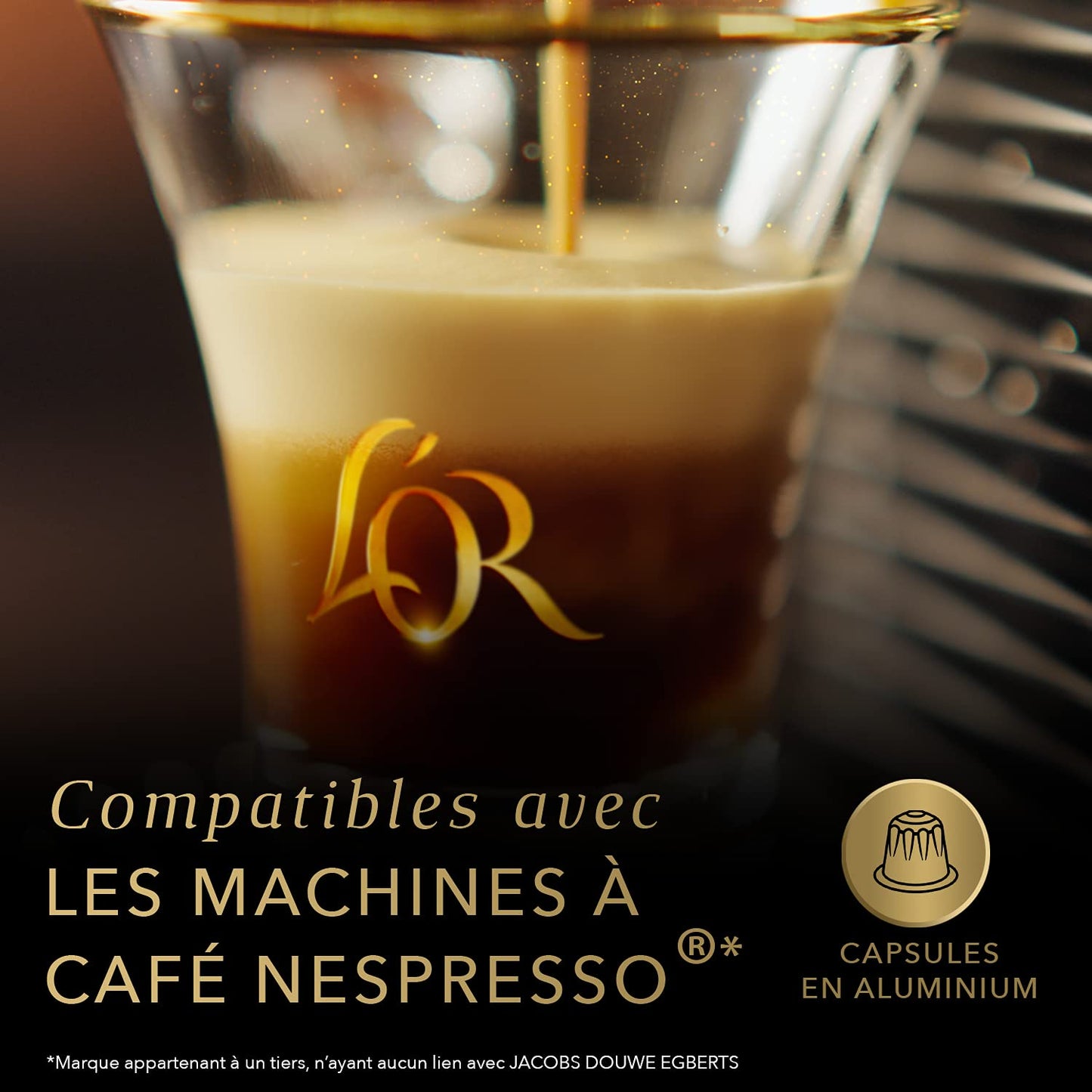 L'OR Forza - 100 Capsules de Café intensité 9 - Compatibles Nespresso®* (lot de 10 x 10)