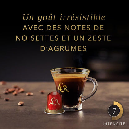L'Or Espresso Café - 100 Capsules Splendente Intensité 7 - compatibles Nespresso®* (lot de 10 x 10)